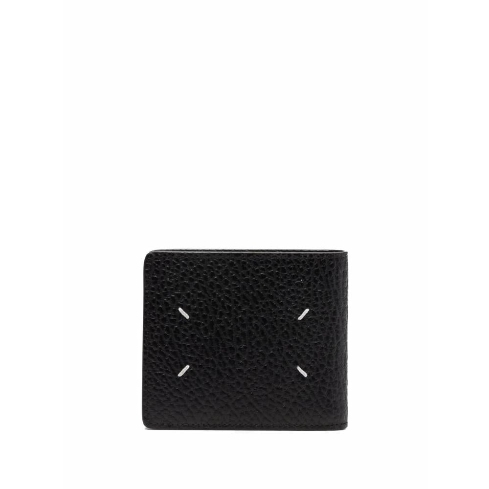 Maison Margiela Black Leather Bifold Wallet for Women