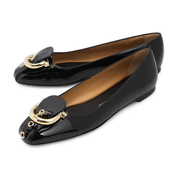 Ferragamo Oxide Ballerina Women’s Flat Shoes Width C