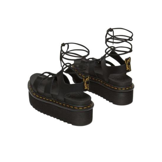 Dr.Martens Black Leather Platform Sandals 31538001 DOM