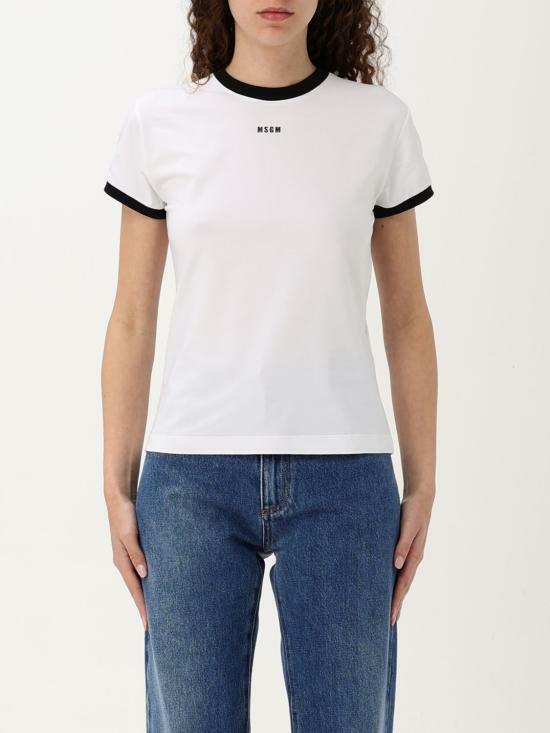 MSGM Contrast Edge T-Shirt 3841MDM84C 257140 01