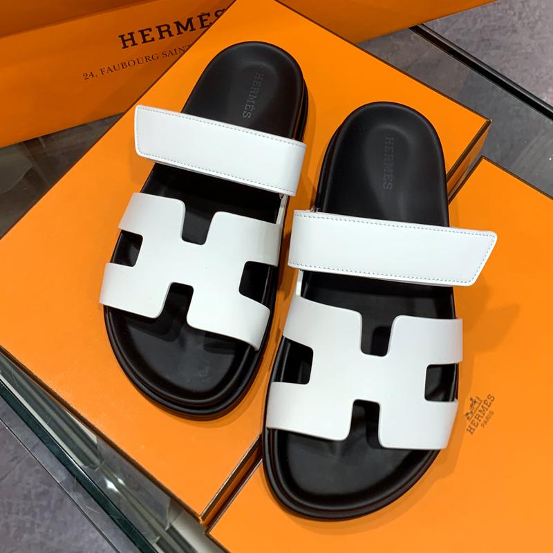 HERMES Chypre Sandals Classic White Women’s Sandals