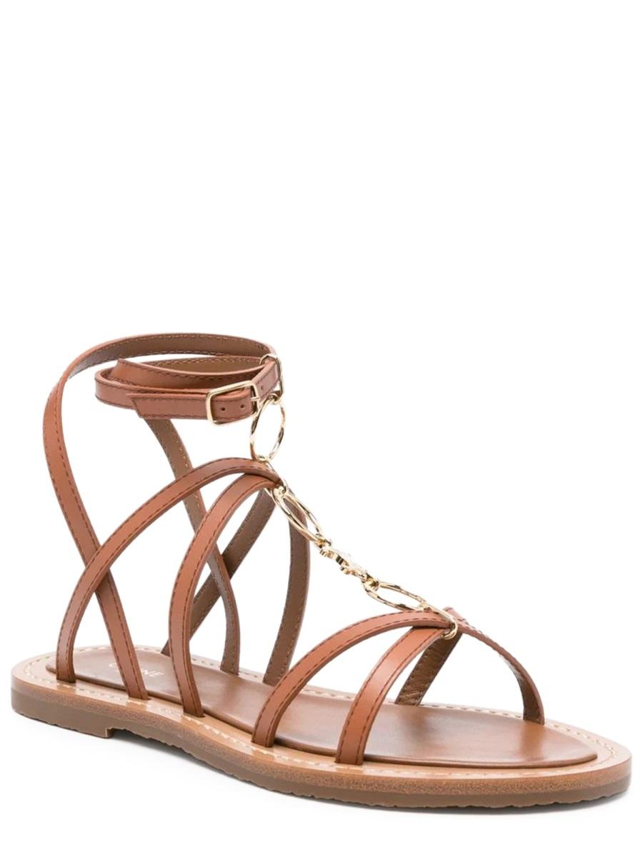 CELINE Leather Sandals Women’s Black Fashion Sandals