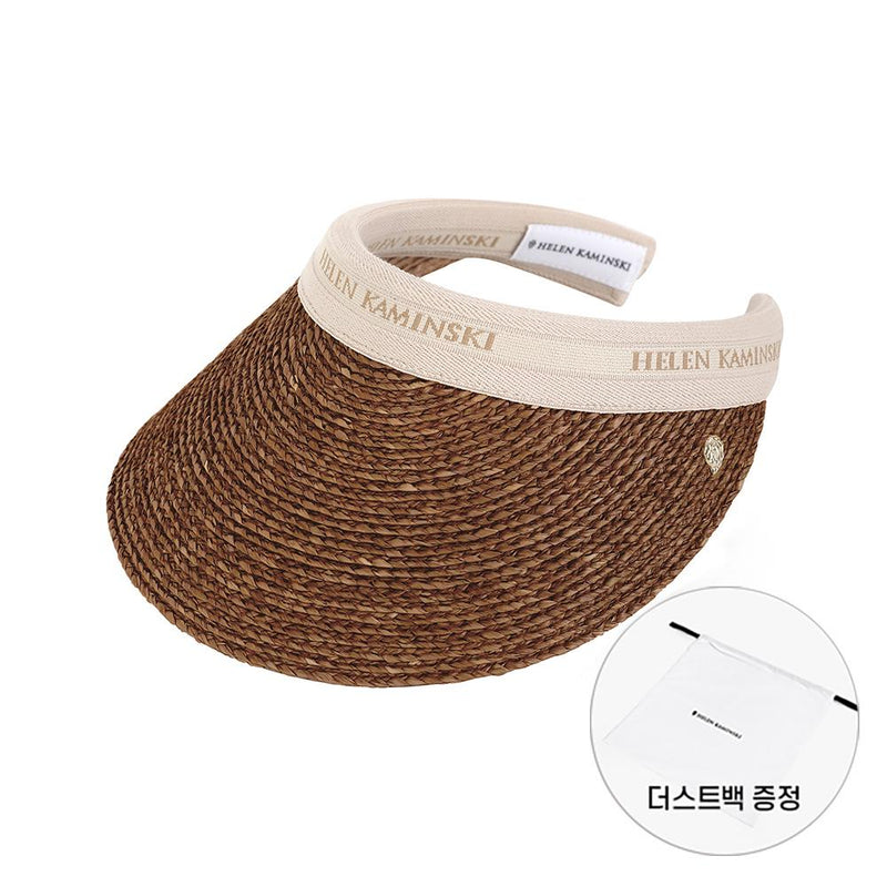 HELEN KAMINSKI Nutshell Natural Logo Visor Women’s Sun Cap HAT50265 NSNTL