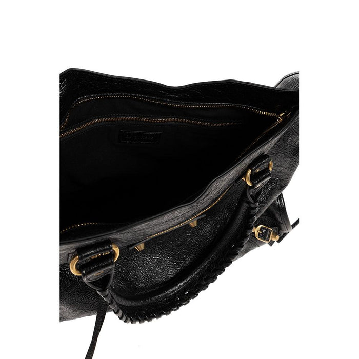BALENCIAGA Le City Medium Tote Bag Black Leather Handbag