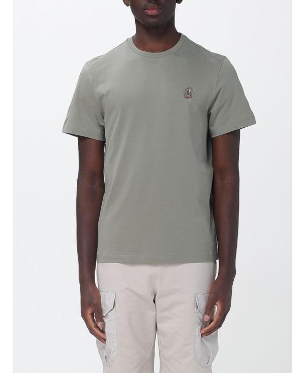 Parajumpers Patch Logo Cotton T-Shirt Men’s White PMTSER 01