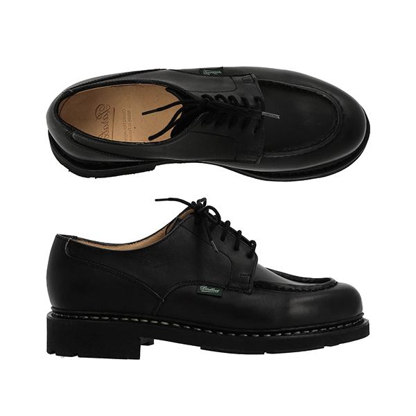 PARABOOT LIS Noir Chambord Leather Derby Shoes Men’s Loafers 7107 09