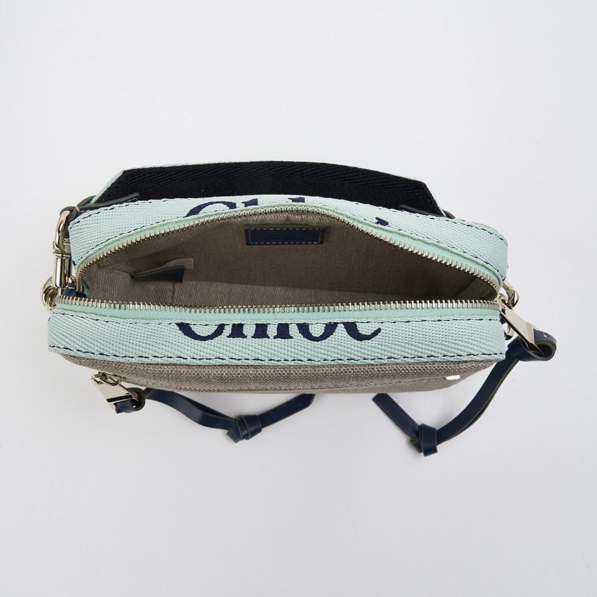Chloe Woody Belt Bag Women’s Crossbody Beige Leather