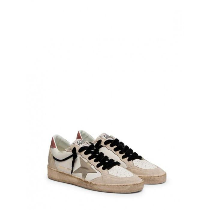 GOLDEN GOOSE Ball Star Leather Sneakers Silver Star Low T GWF00746 F008146 83252