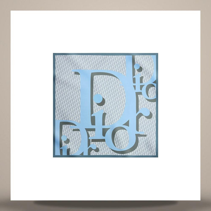 DIOR Blue Silk Twill 70 Square Scarf 62TC070S6055 C515