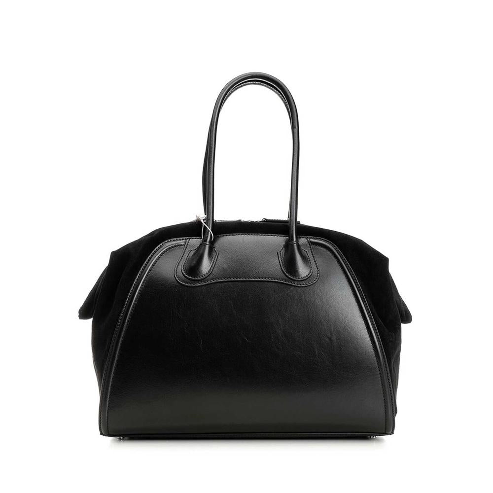 Vivienne Westwood Shirley Holdall Shoulder Bag Black Leather