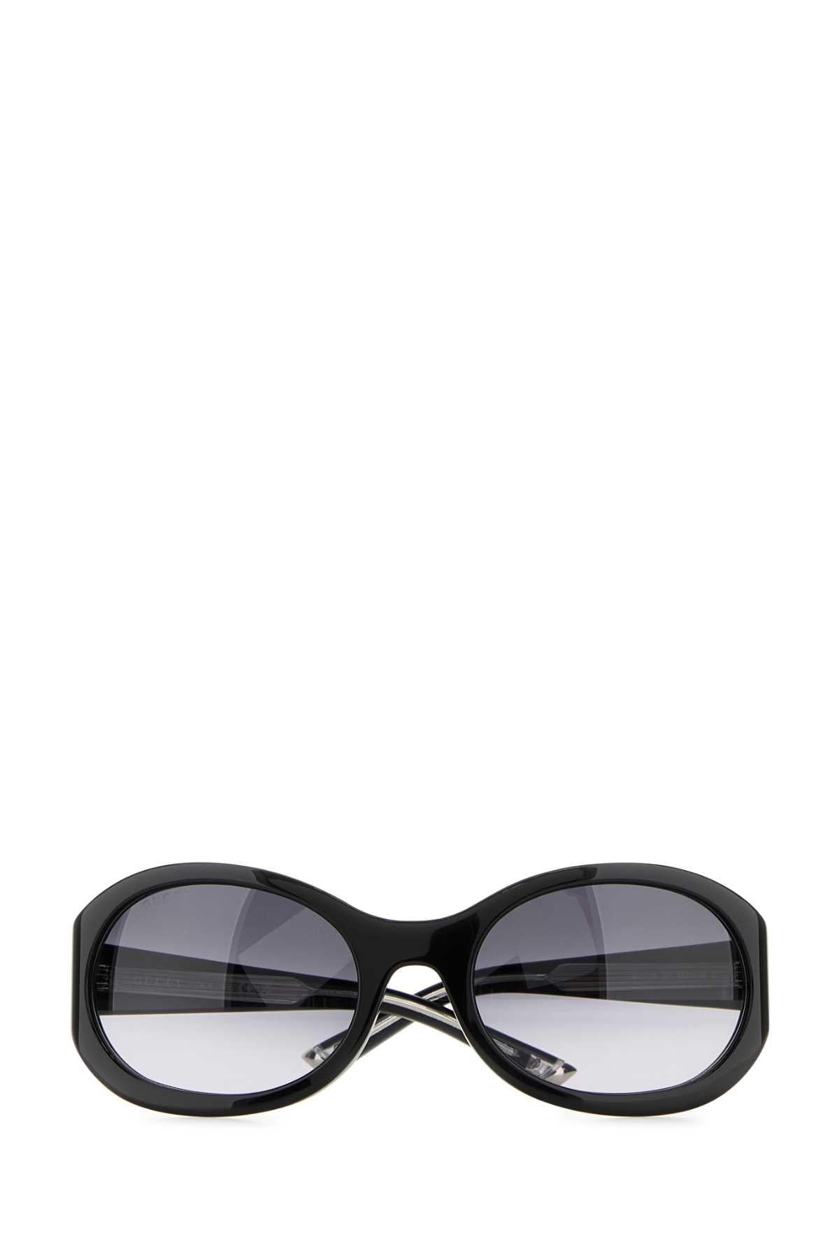 GUCCI Oversized Gray Acetate Square Sunglasses