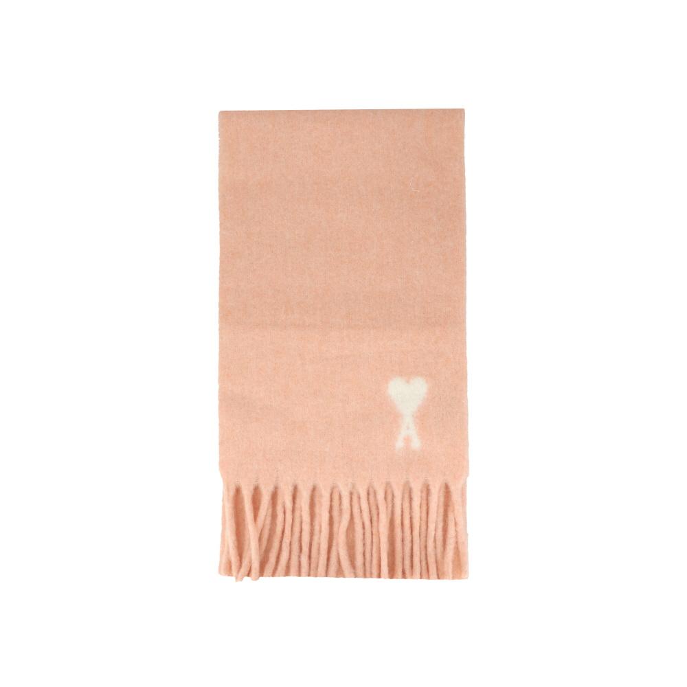 AMI Heart Logo Fringe Scarf for Men USF673 AW0004 680