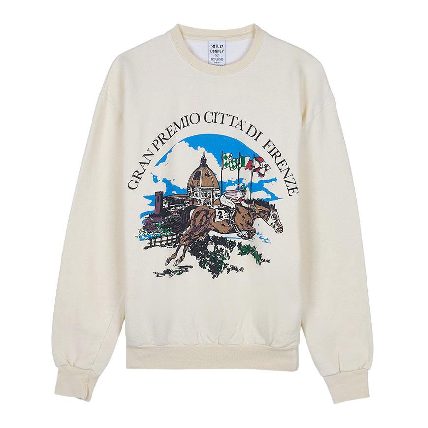 Wild Donkey Pastel Yellow Unisex Sweatshirt GRAN PREMIO