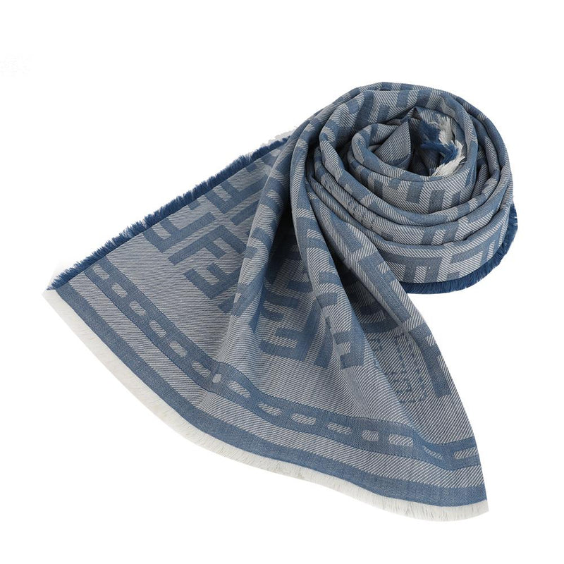 FENDI FF Logo Silk Scarf FXT069 AUM1 F0RU7