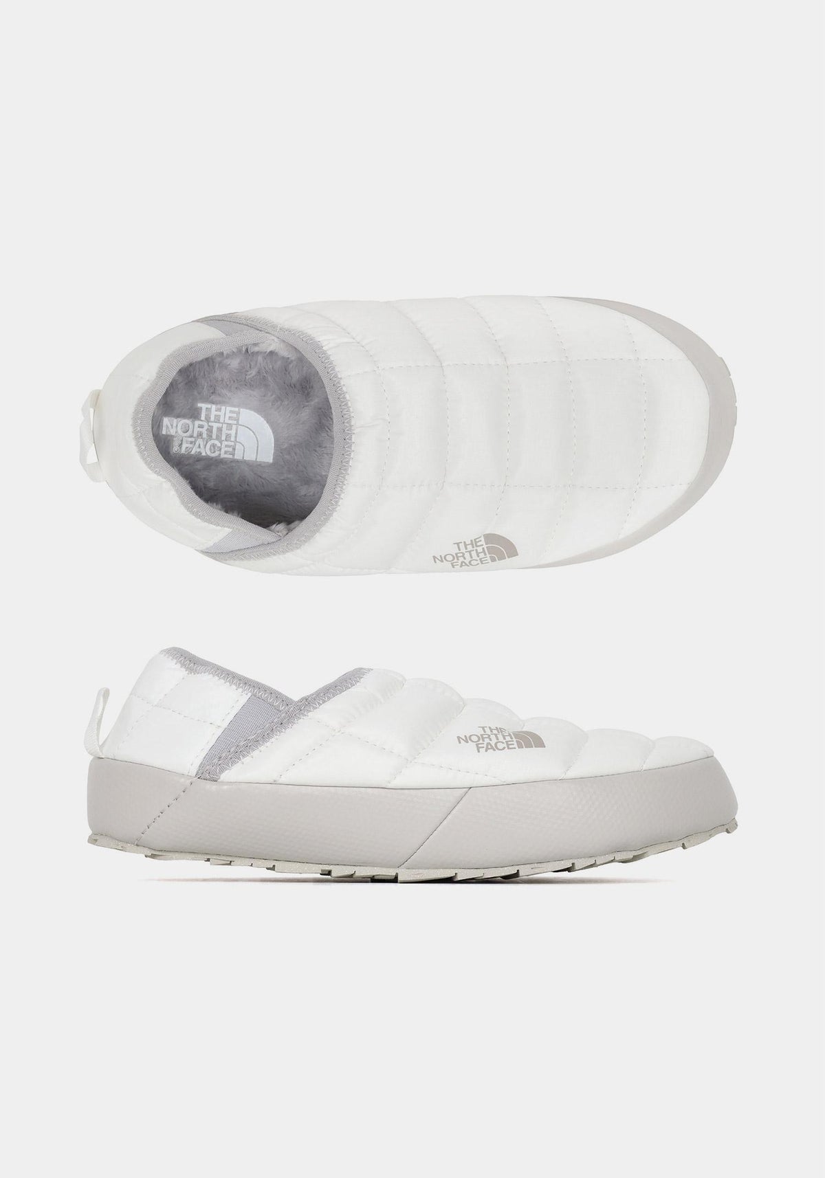 The North Face ThermoBall Traction Padded Mules White/Gray Unisex NF0A3V1H 32F1