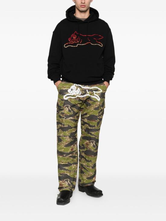 ICECREAM Logo Print Hooded Sweatshirt for Women IC25488 BLACK DOM