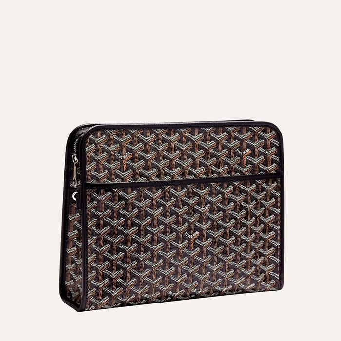 GOYARD Black JOUVENCE GM Leather Clutch
