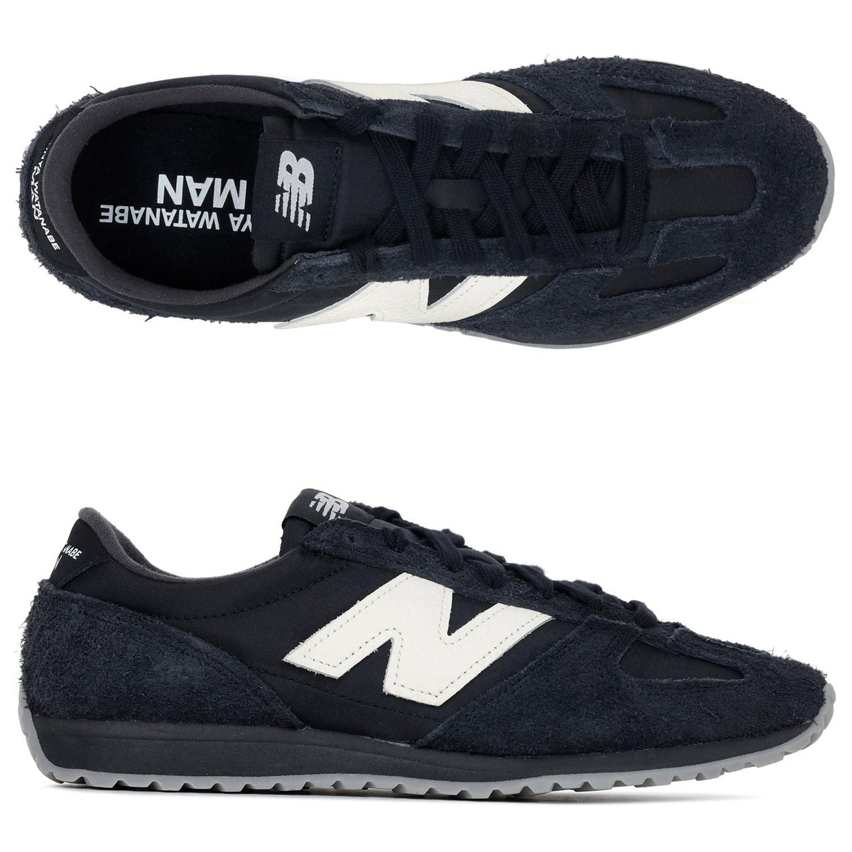 JUNYA WATANABE Black Suede Low-Top Sneakers New Balance Collaboration WPK101 W25