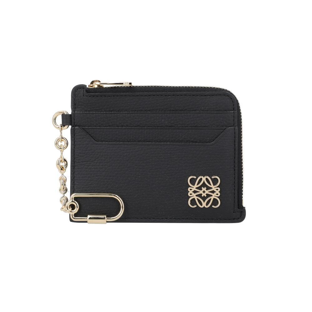 LOEWE Anagram Pebble Grain Square Coin Card Holder Wallet