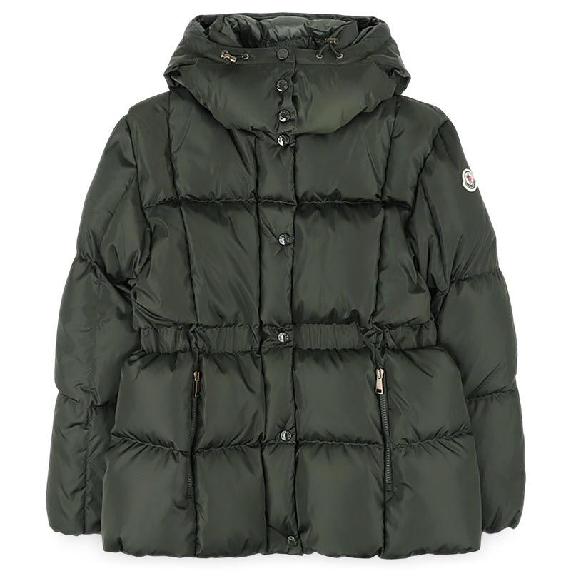 Moncler Women’s Agneux Quilted Hooded Down Jacket Khaki 1A00163 539ZD 835