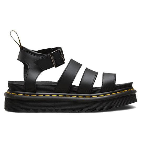 Dr.Martens Leather Sandals for Women R24235001 BLACK DOM