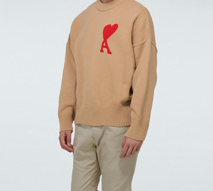 AMI Paris de Coeur Oversized Crewneck Sweater HK009 016