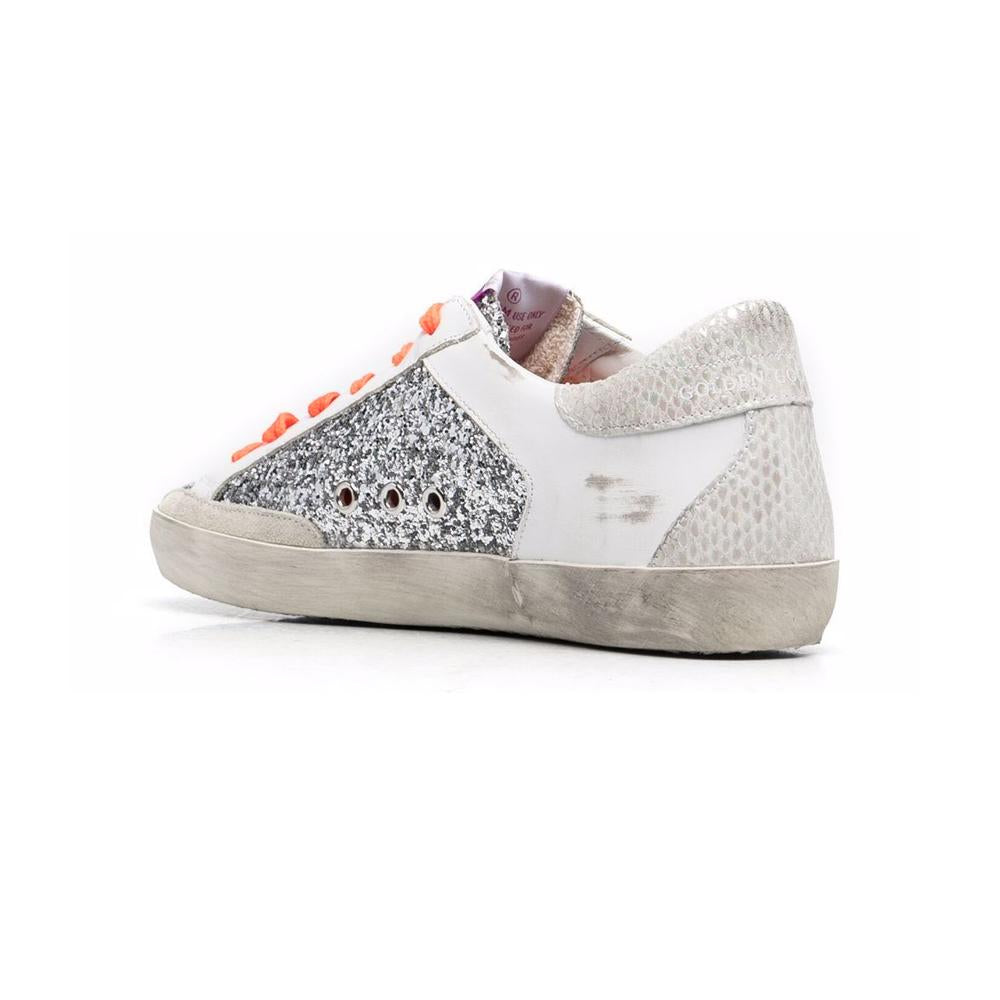 GOLDEN GOOSE Superstar Silver Glitter Women's Low-Top Sne GWF00104 F001630 70148