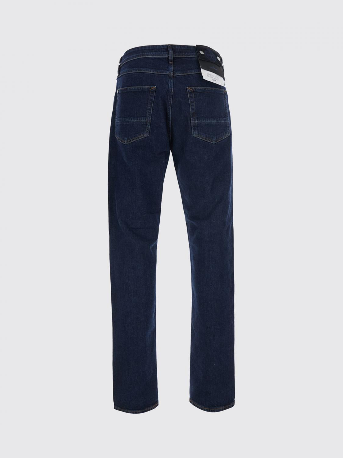 STONE ISLAND Dark Wash Denim Jeans Men's Pants