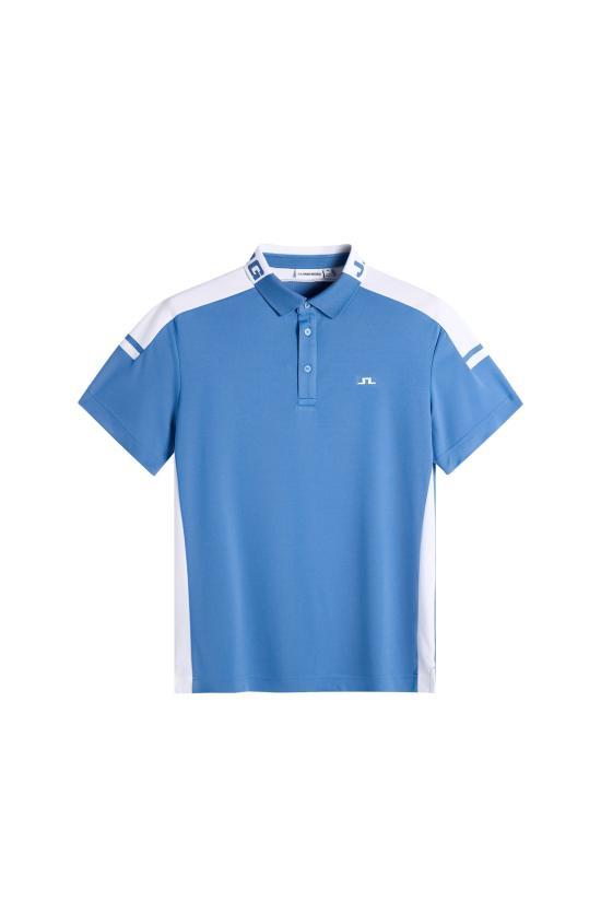 J LINDEBERG Federal Blue Polo Shirt GMJT14658 O228