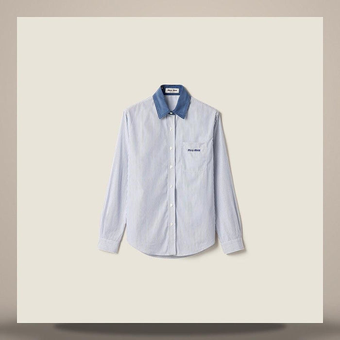 Miu Miu Stripe Poplin Shirt