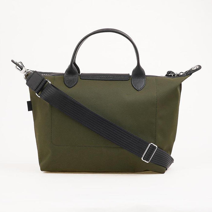 Longchamp Le Pliage Energy Tote Bag Navy Nylon Leather Trim