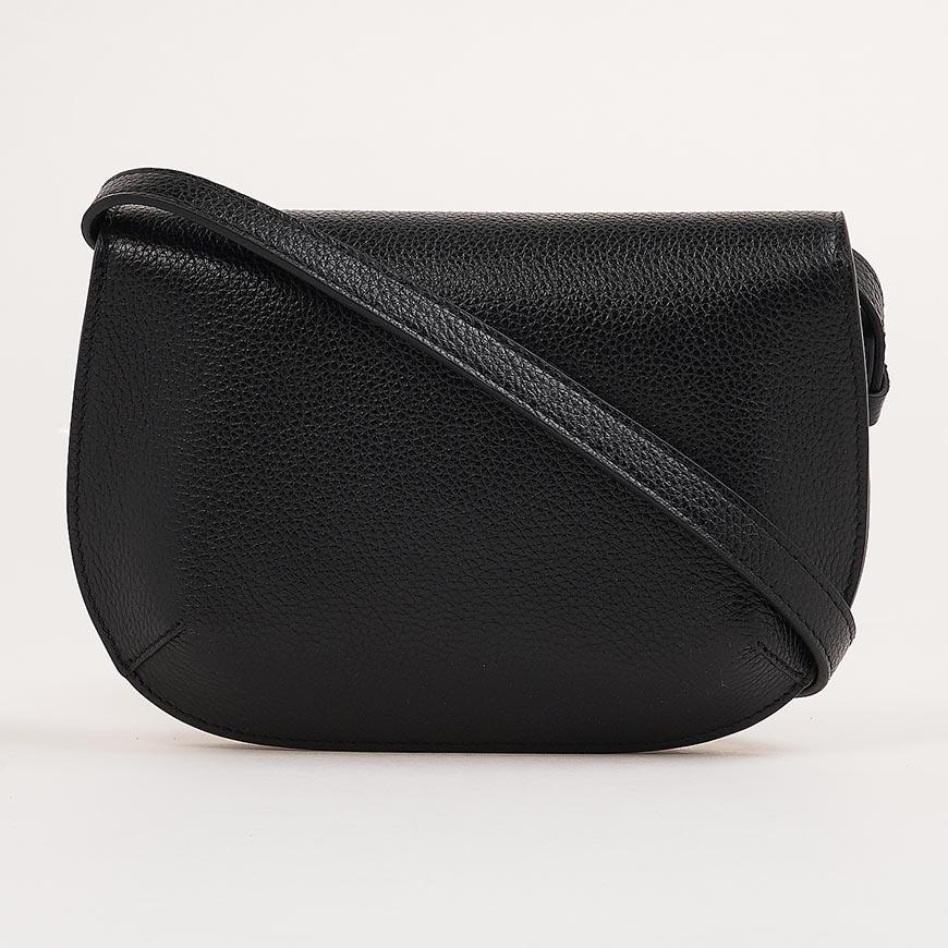 Ferragamo Double Gancini Mini Shoulder Bag Black Red Women