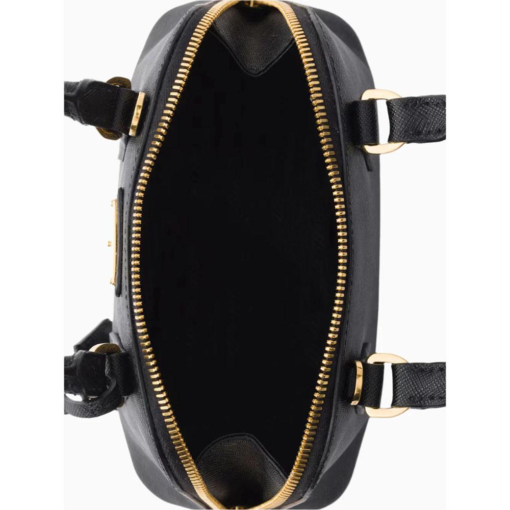 PRADA Promenade Mini Tote Bag Black Leather Women’s