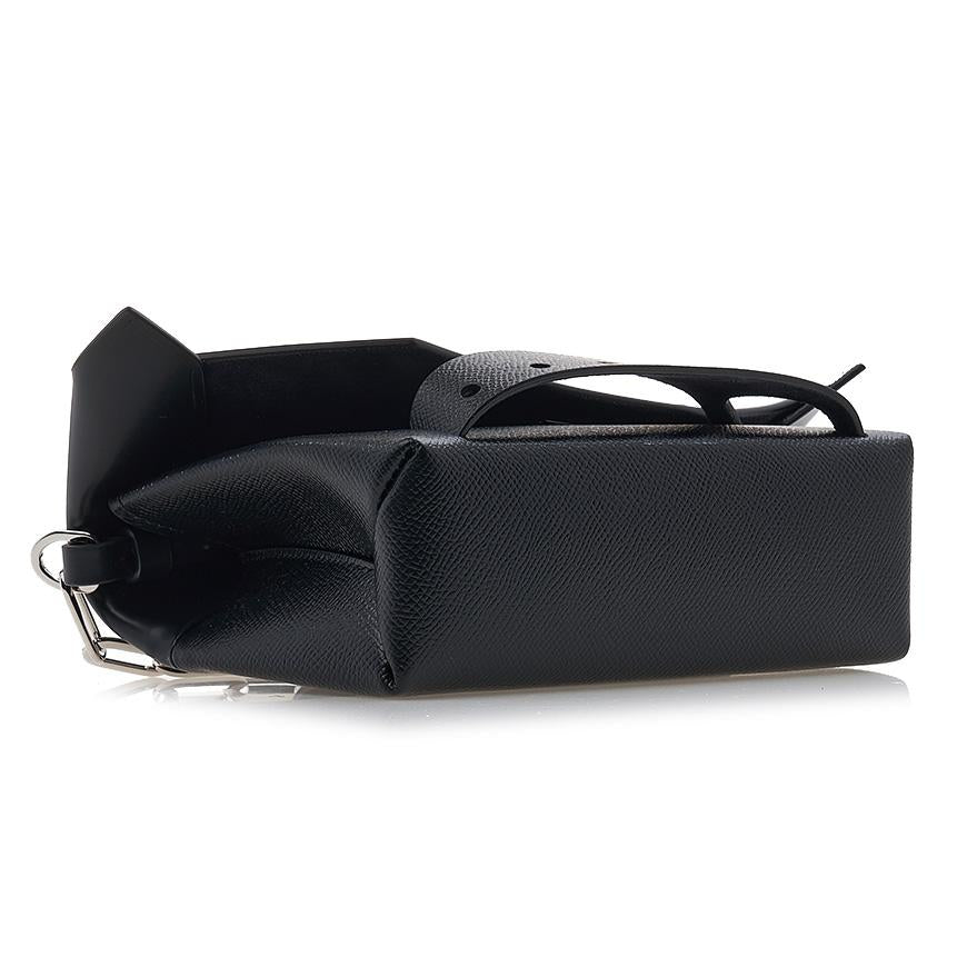 Maison Margiela Women’s Classic Stitch Small Clutch Bag Black Leather