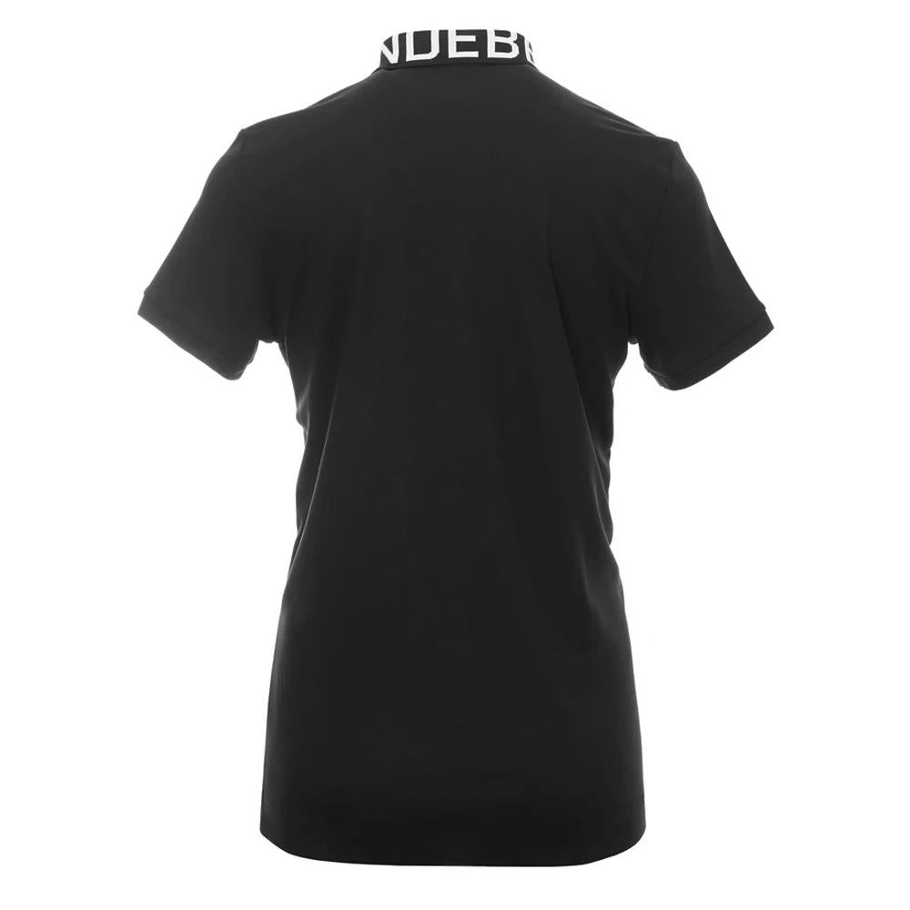 J LINDEBERG GUS Regular Fit Polo T-Shirt Black Men's
