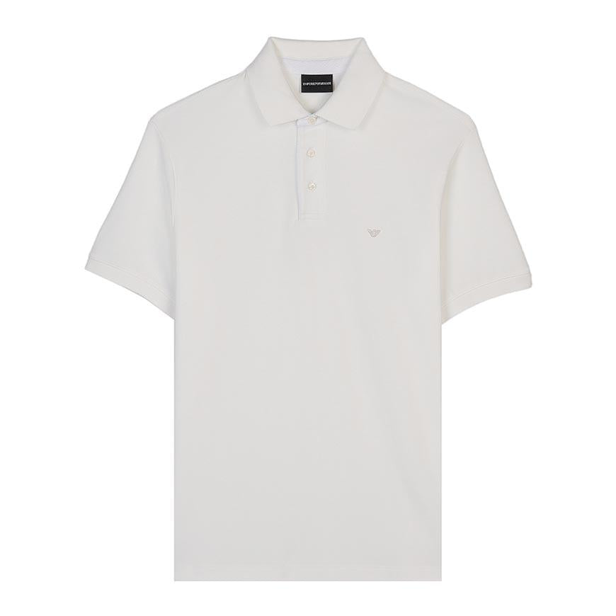 Emporio Armani Men’s Regular Fit Piqué Polo Shirt Navy