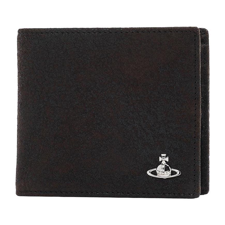 Vivienne Westwood Men’s Suede Leather Bifold Wallet 5115003MM L00BK D402