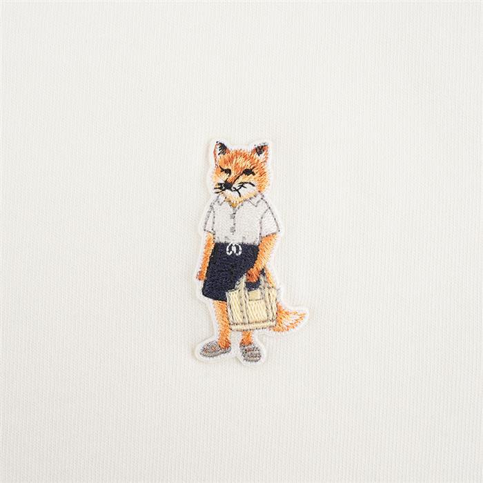 Maison Kitsune Dressed Fox Comfort Fit T-Shirt White Women’s