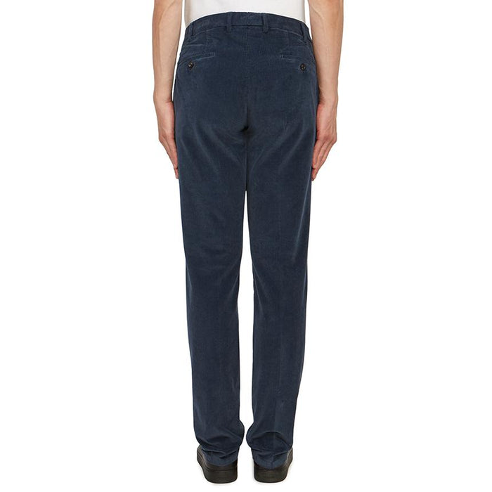 LARDINI Men’s Corduroy Classic Pants Navy