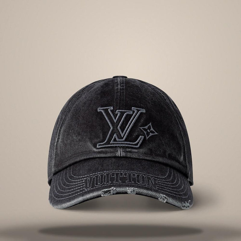 Louis Vuitton Washed Denim Cap Gray for Men M5235