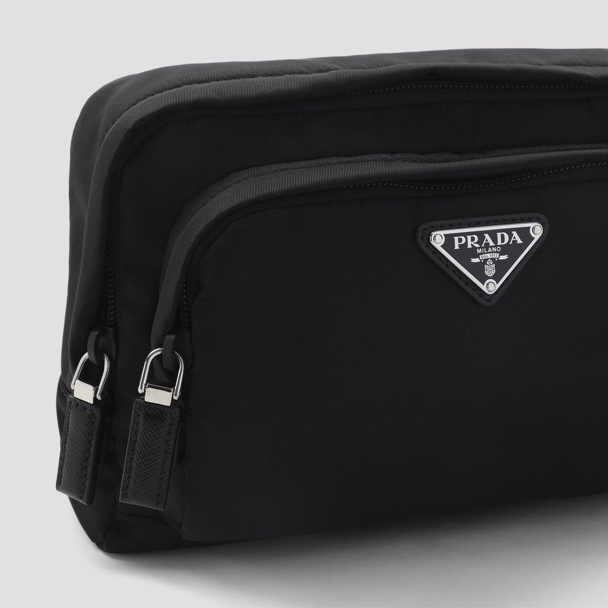 PRADA Black Leather Clutch Wallet