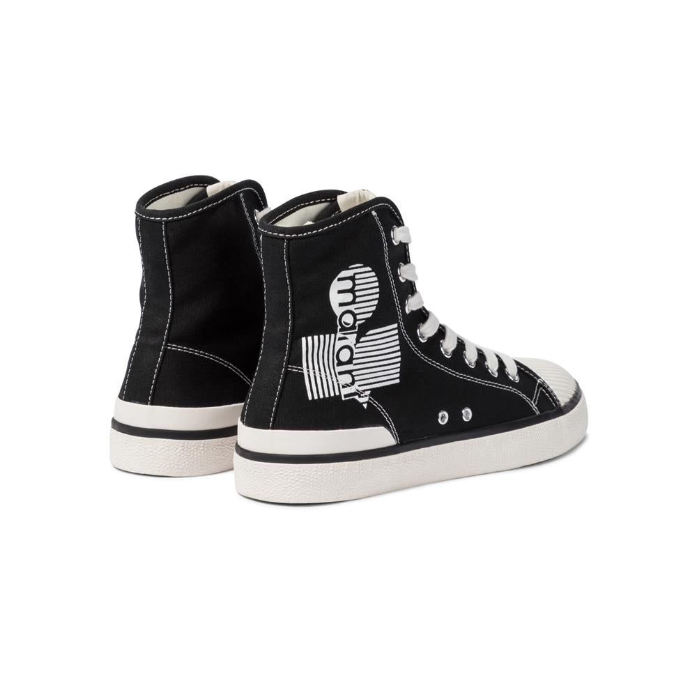 Isabel Marant Black BENKEEN Logo High-Top Sneakers