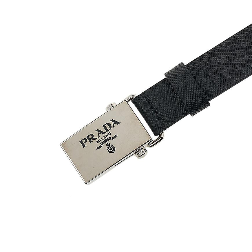 PRADA Saffiano Leather Belt Women’s Brown