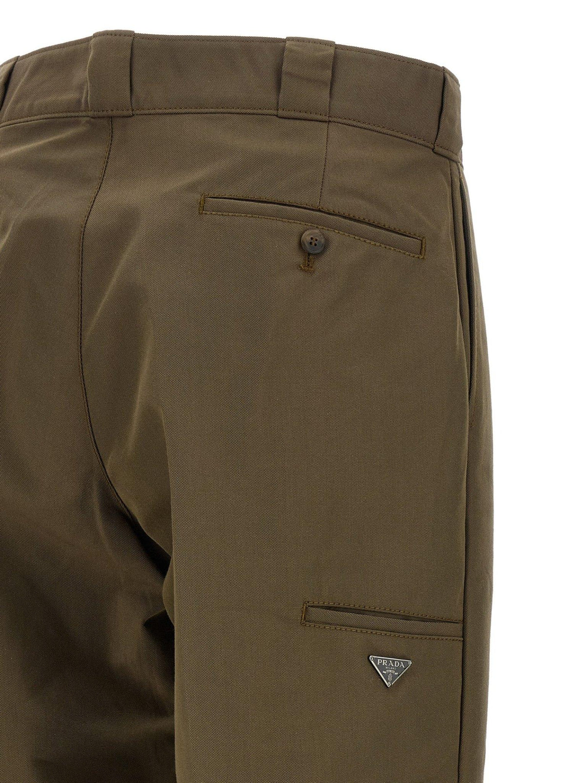 PRADA Gray Wool Suit Trousers for Men