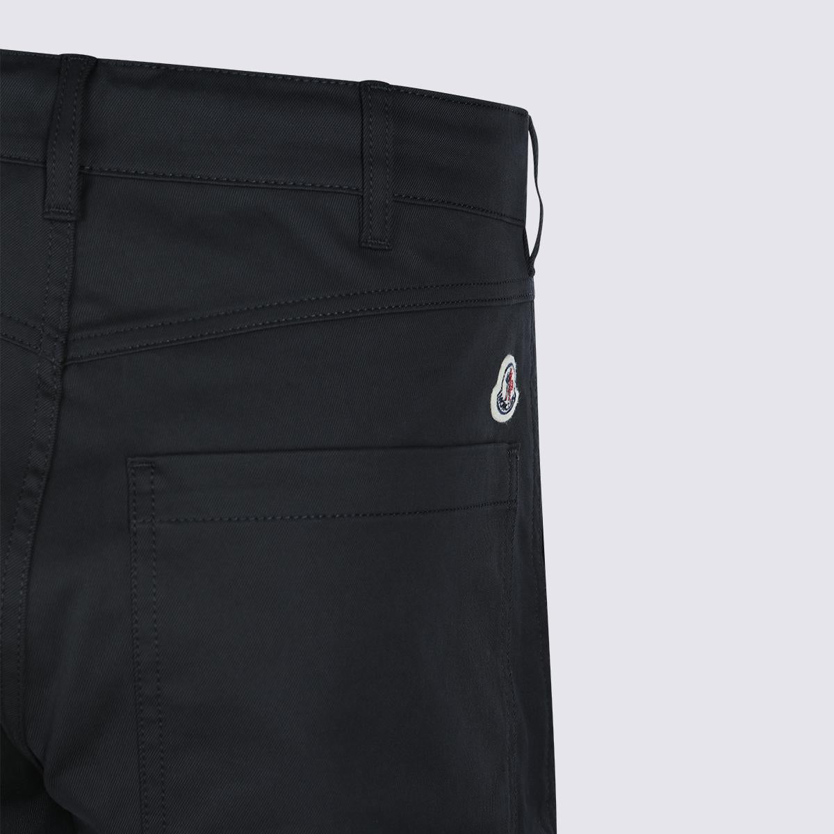 Moncler Black Wool Blend Tailored Suit Pants