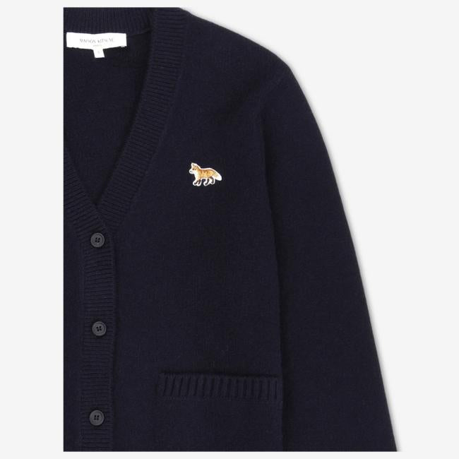 Maison Kitsune Baby Fox Navy Cardigan Women’s Knit