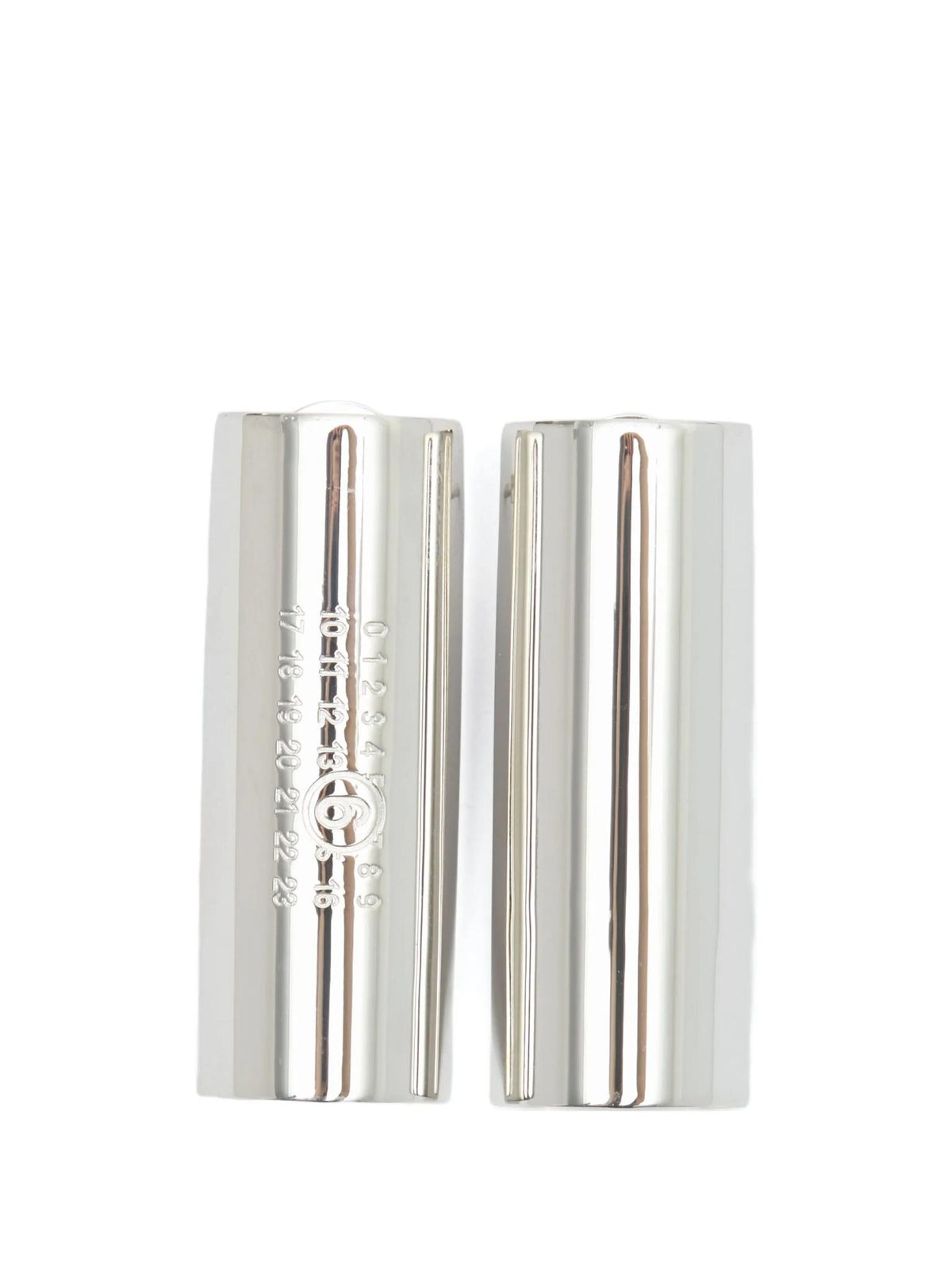 Maison Margiela Silver Tone Stud Earrings