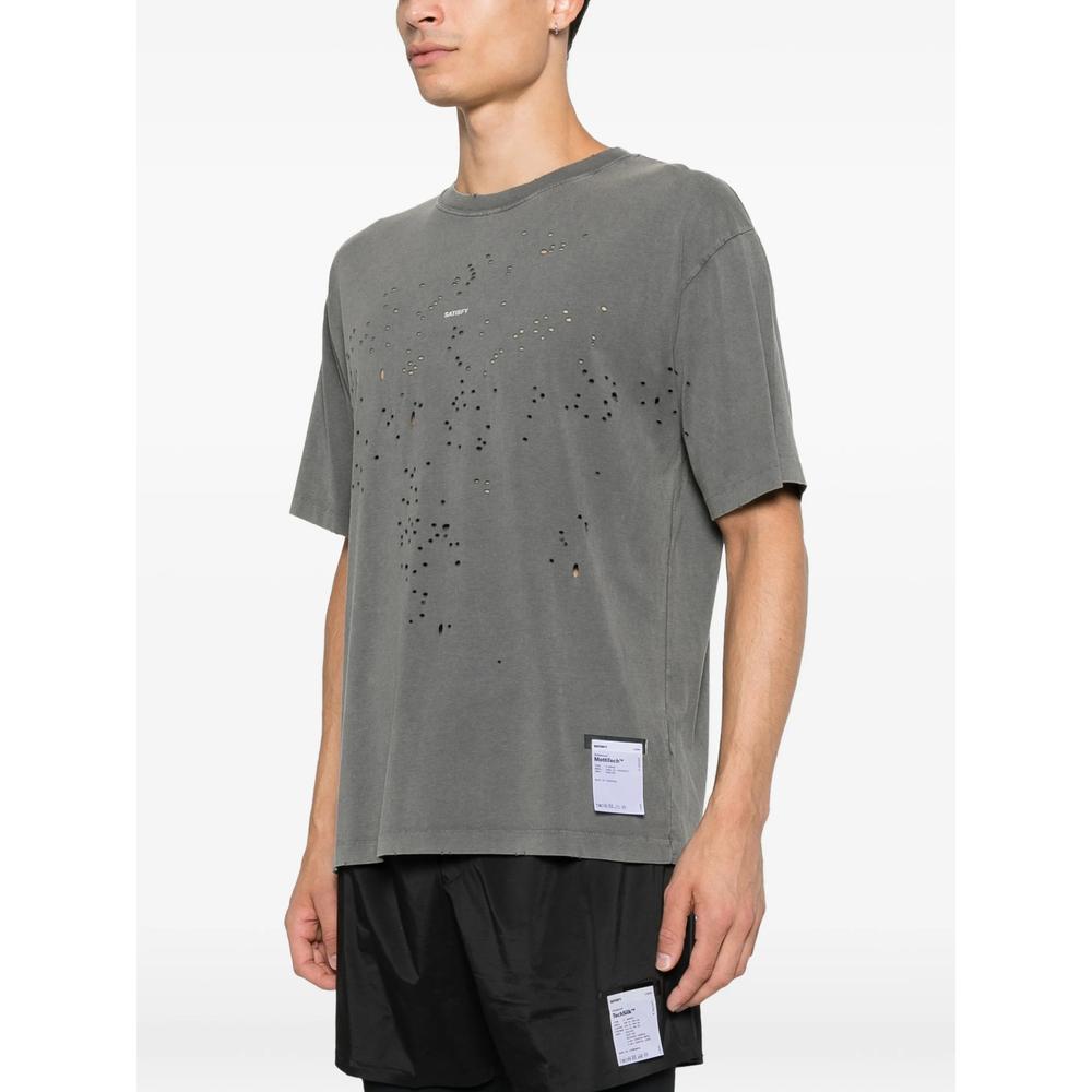 SATISFY Black Short Sleeve T-Shirt for Men