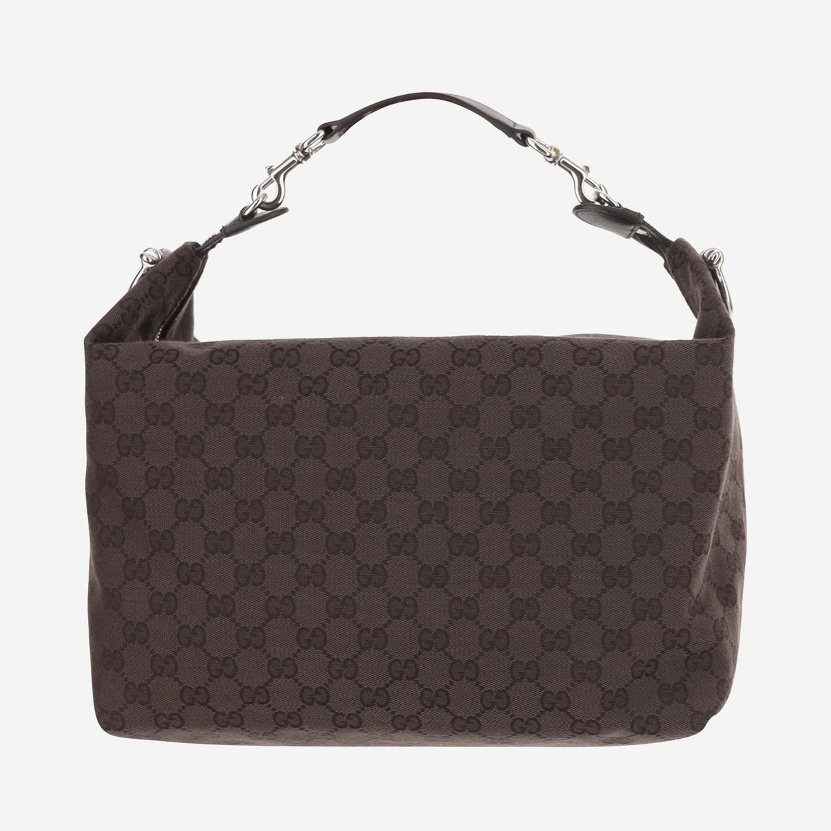 GUCCI Brown Leather Shoulder Crossbody Bag