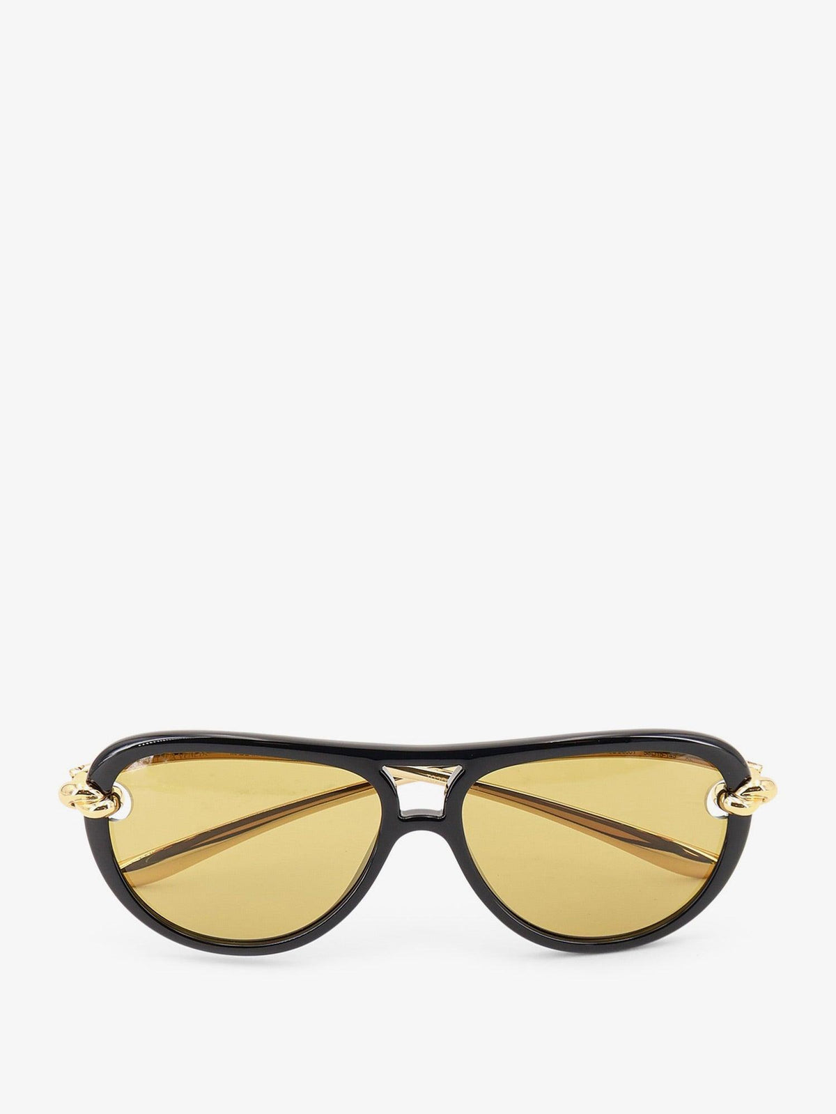 Bottega Veneta Black Acetate Cat-Eye Sunglasses